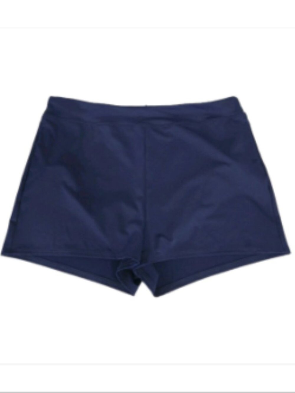 Lands' End Women's Navy 3" Swim Boy Shorts With Panty